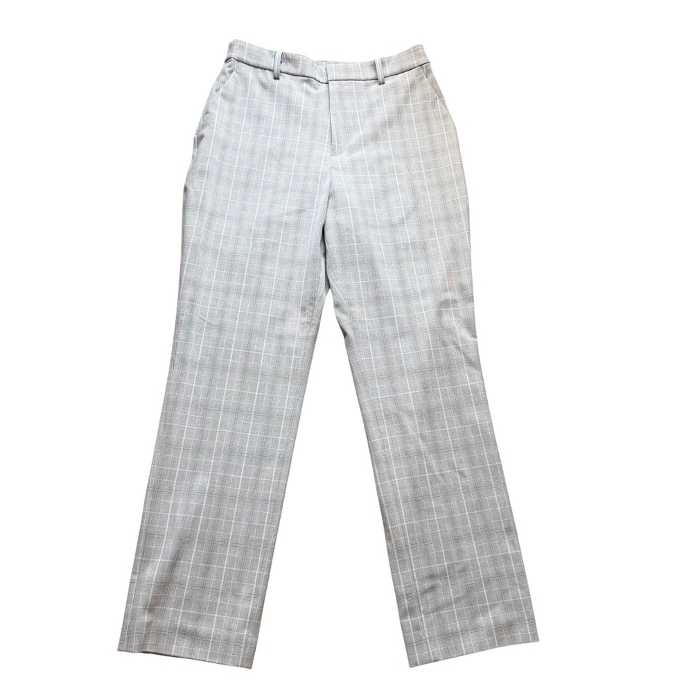 Uniqlo Gray Glen Check Smart Ankle Pants Plaid Trousers, S